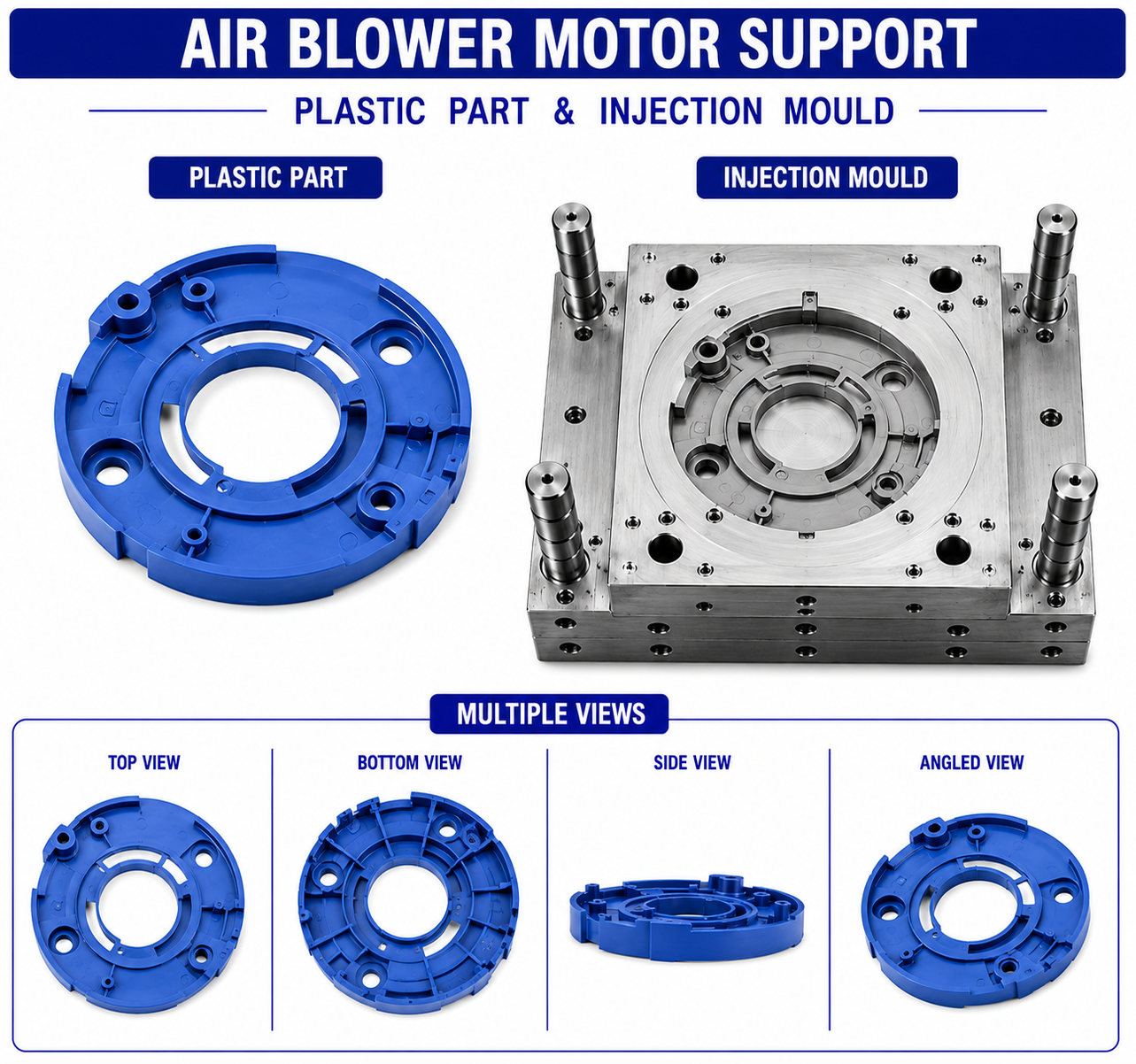 Air Blower Plastic Motor Support Mould and Moulding Services
